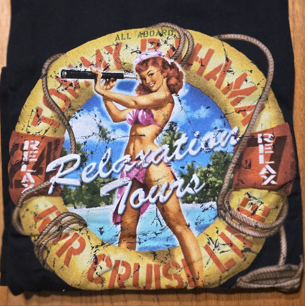 Tommy Bahama Graphic T-Shirt Relaxation Tours - Picture 4 of 5